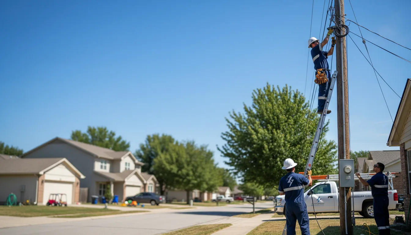 Residential electrician providing installation services in Alledonia, OH